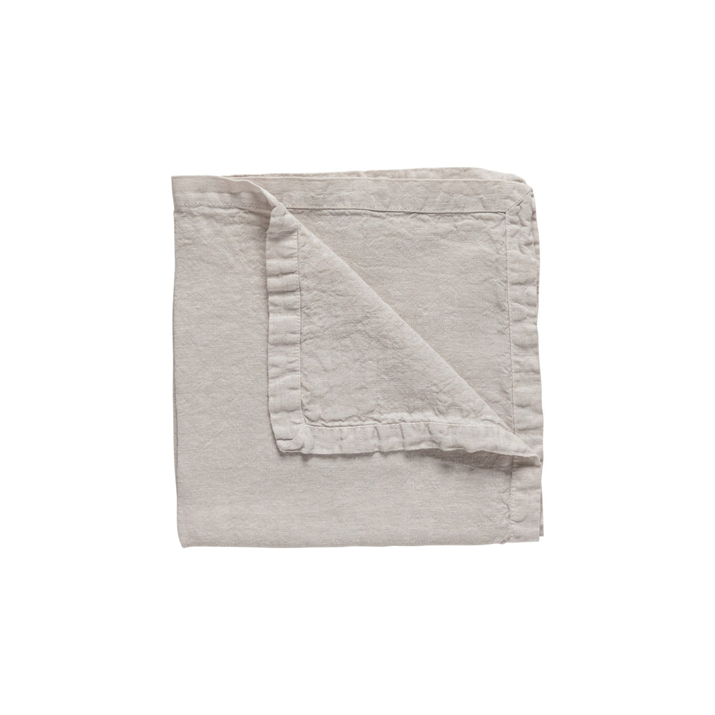 Costa Nova Napkin 100% LI ajour, MARIA, cloud grey - mahina