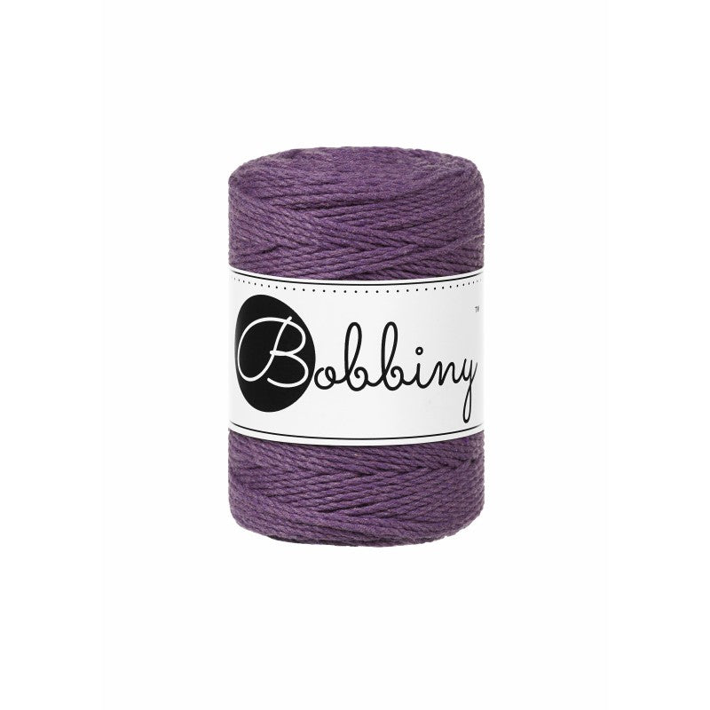 Bobbiny Makramee Garn 1,5mm 3ply Violet 100m - mahina