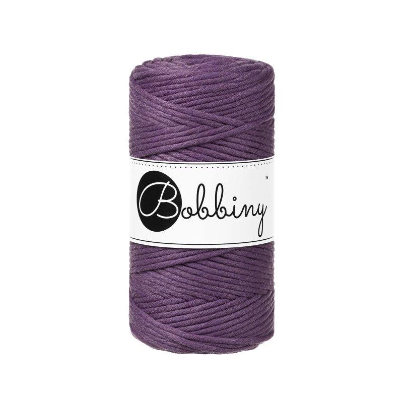 Bobbiny Makramee Garn 3mm gezwirnt Violet 100m - mahina