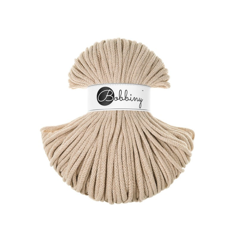 Bobbiny PREMIUM Flechtkordel 5mm geflochten Warm Beige 100m - mahina