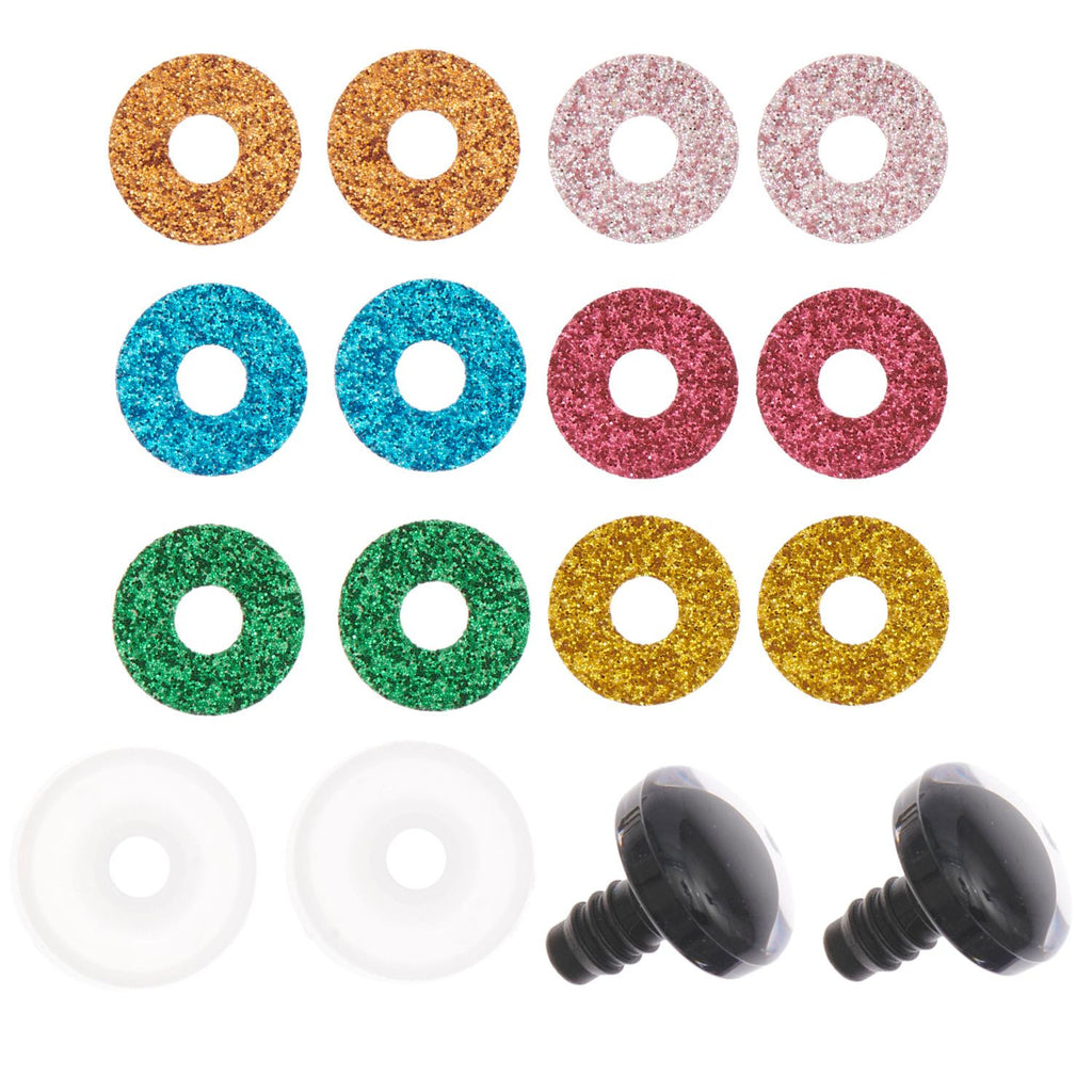 Sicherheitsaugen-Set für Kuscheltiere 20mm 1 Paar, 6 Farben - mahina