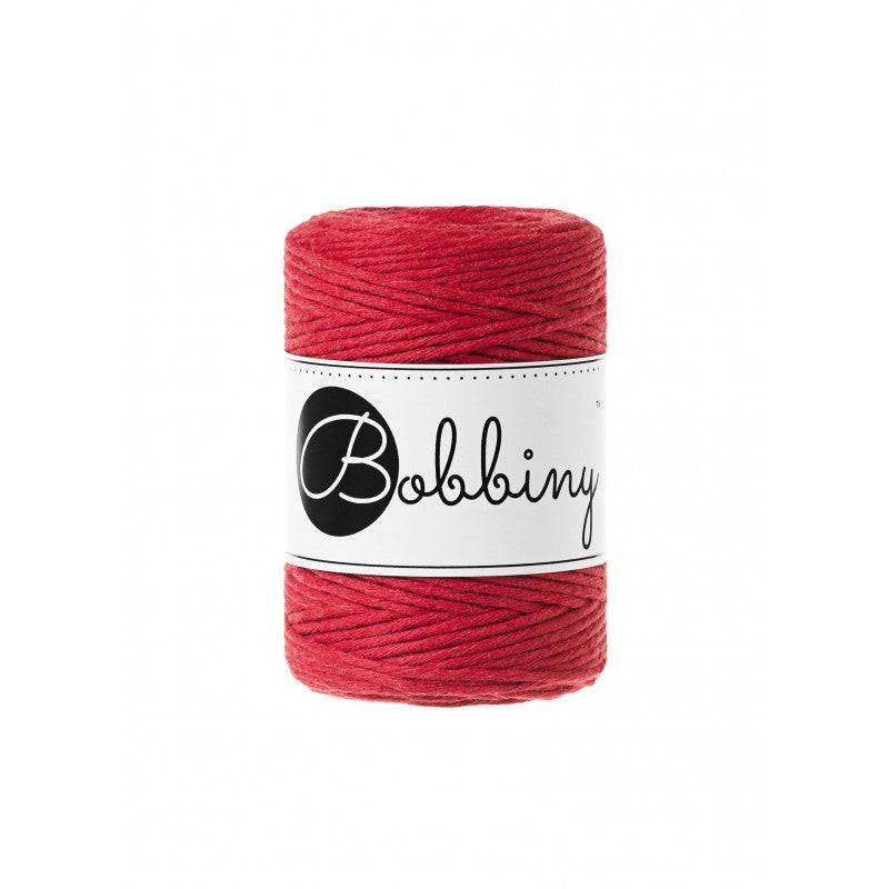 Bobbiny Makramee Garn 1,5mm gezwirnt Classic Red 100m - mahina