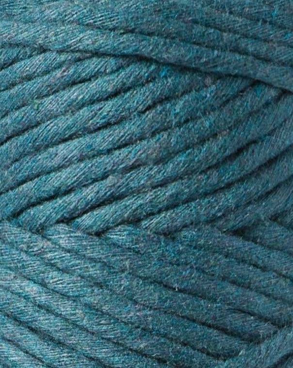 Bobbiny Makramee Garn 1,5mm gezwirnt Peacock Blue 100m - mahina