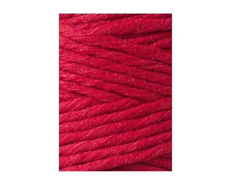 Bobbiny Makramee Garn 3mm gezwirnt Classic Red 100m - mahina