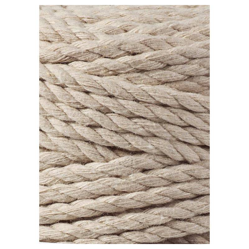 Bobbiny Makramee Garn 5mm 3ply Beige 100m - mahina