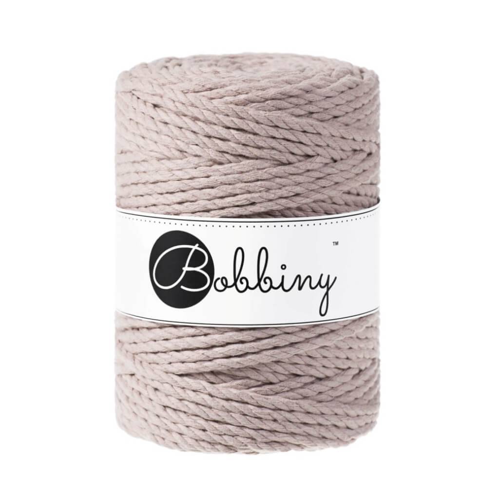 Bobbiny Makramee Garn 5mm 3ply Pearl 100m - mahina