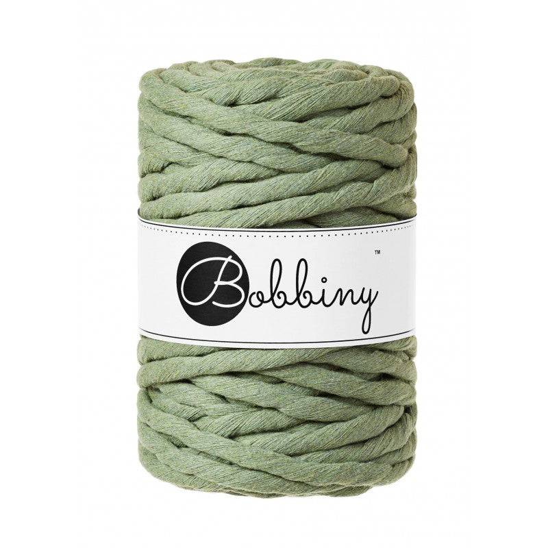 Bobbiny Makramee Garn 9mm gezwirnt Eucalyptus Green 30m - mahina