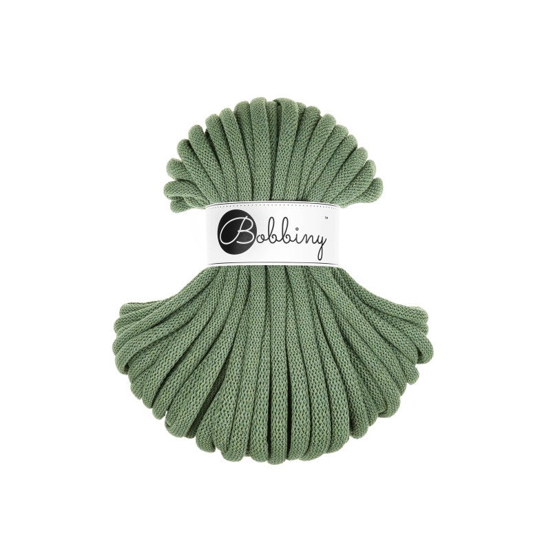 Bobbiny JUMBO Flechtkordel 9mm geflochten Eucalyptus Green 30m - mahina