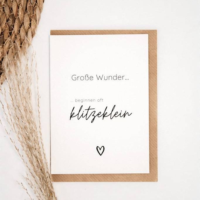 Geschenkkarte "Grosse Wunder" - mahina