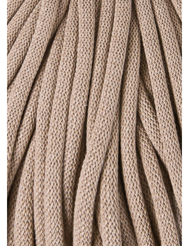 Bobbiny JUMBO SOFT Flechtkordel 8mm geflochten Sand 100m - mahina