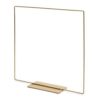 Metall Quadrat stehend in gold, 20cm - mahina